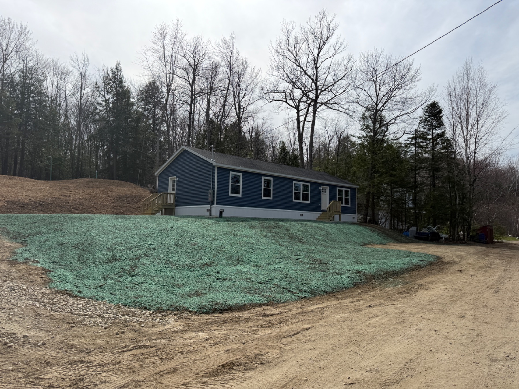 Middleton, NH hydroseeding initial application